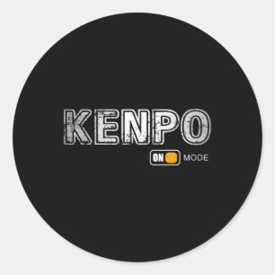 Kenpo Mode Martial Arts Karate Apparel - Kenpo  Classic Round Sticker