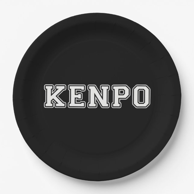 Kenpo Paper Plate (Front)
