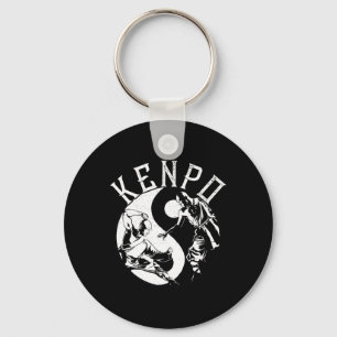 Kenpo Yin Yang Martial Arts Japanese Kempo Fighter Keychain
