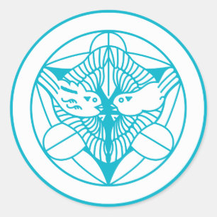 Kenshin Uesugi (H) Classic Round Sticker