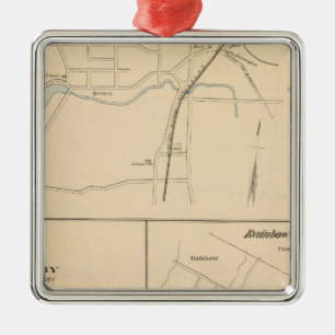 Kensington, Granby, Rainbow, Poquonnock Metal Ornament