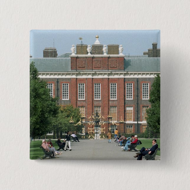 Kensington Palace 2 Inch Square Button (Front)