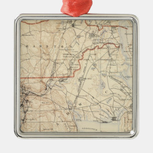 Kent County, Rhode Island Metal Ornament