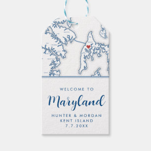 Kent Island Destination Wedding Welcome Gift Tags