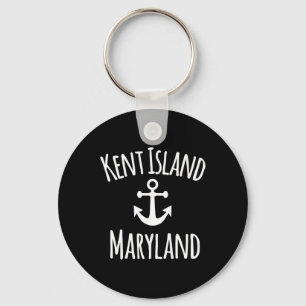 Kent Island Maryland Nautical Coastal Boating Sail Keychain