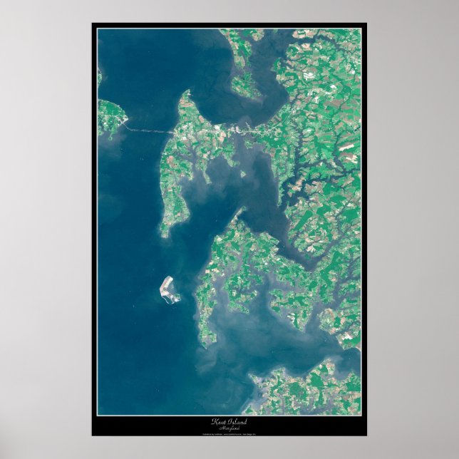 Kent Island, Maryland satellite poster (Front)