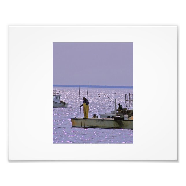 Kent Narrows Oyster Tonger Photo Print (Front)