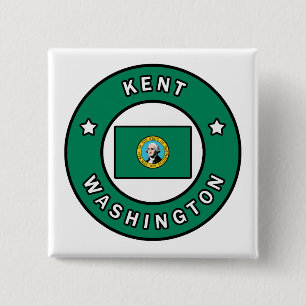 Kent Washington 2 Inch Square Button