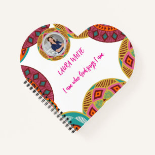Kente African Pattern Notebook Spiral Notebook