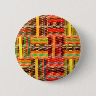 kente african print 2 inch round button