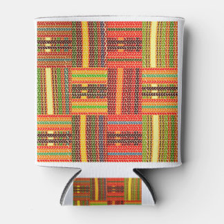 kente african print can cooler