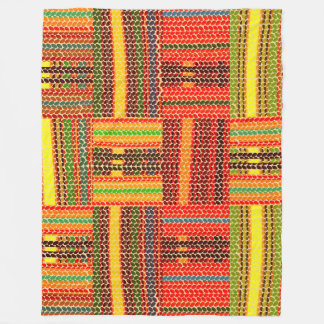 kente african print fleece blanket