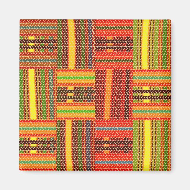 kente african print magnet (Front)