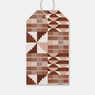 Kente Block - Clay Terracotta Gift Tags