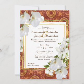 Kente Faire-part de mariage cercles d'amour