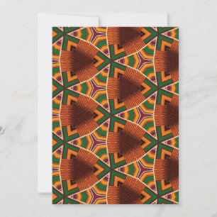Kente Geometrics Afrocentric        Invitation