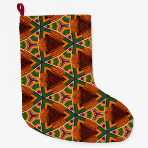 Kente Geometrics Kwanzaa Afrocentric Large Christmas Stocking