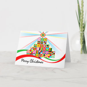 Kente Pattern African Art Tribal Christmas Card