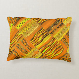 Kente Yellow Decorative Pillow