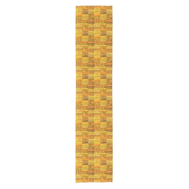 Kente Yellow Short Table Runner (Front)