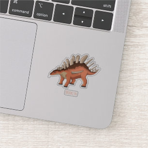 Kentrosaurus cartoon illustration