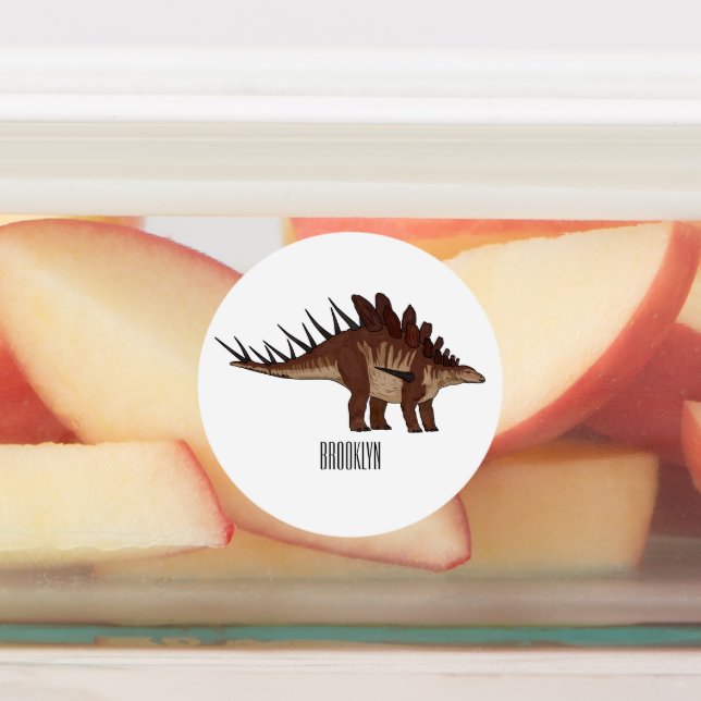 Kentrosaurus cartoon illustration  (Affixed)