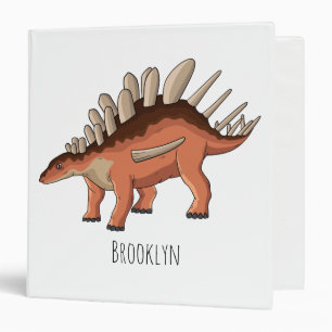 Kentrosaurus cartoon illustration binder