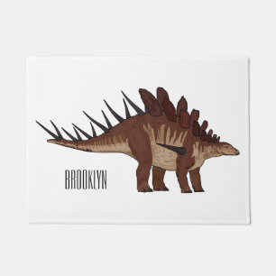 Kentrosaurus cartoon illustration  doormat