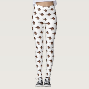 Kentrosaurus cartoon illustration  leggings