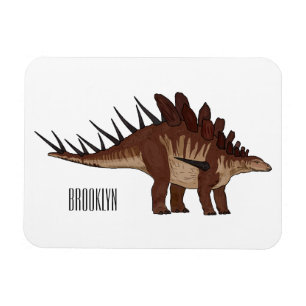 Kentrosaurus cartoon illustration  magnet