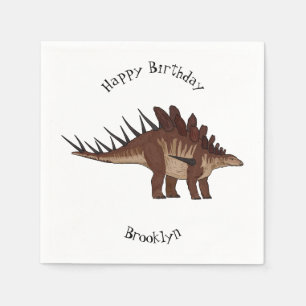 Kentrosaurus cartoon illustration napkin