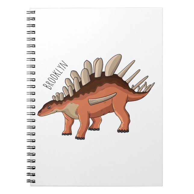 Kentrosaurus cartoon illustration  notebook (Front)