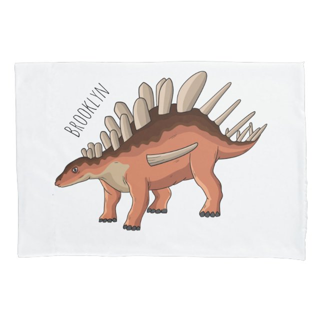 Kentrosaurus cartoon illustration  pillowcase (Front)