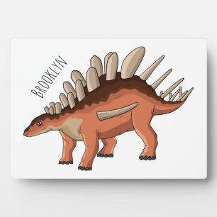Kentrosaurus cartoon illustration  plaque