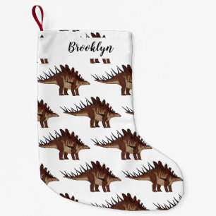 Kentrosaurus cartoon illustration small christmas stocking