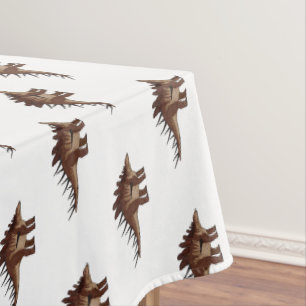 Kentrosaurus cartoon illustration  tablecloth