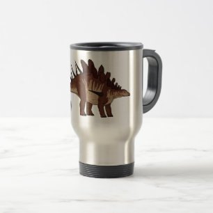 Kentrosaurus cartoon illustration  travel mug