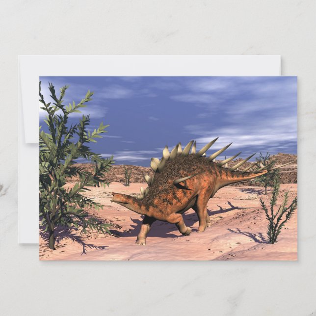 Kentrosaurus dinosaur - 3D render (Front)