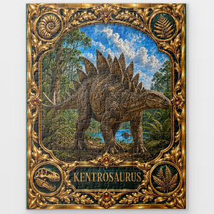 Kentrosaurus Dinosaur, Jewelled Heirloom Art Jigsaw Puzzle