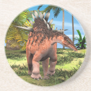 Kentrosaurus Dinosaur Jungle Prehistoric Art Coaster