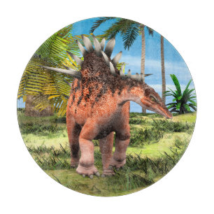 Kentrosaurus Dinosaur Jungle Prehistoric Art Cutting Board