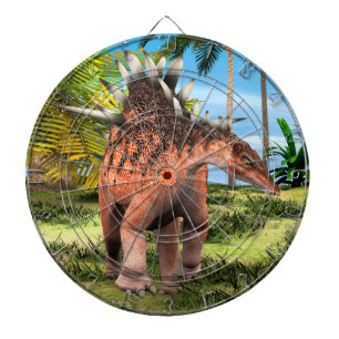 Kentrosaurus Dinosaur Jungle Prehistoric Art Dartboard