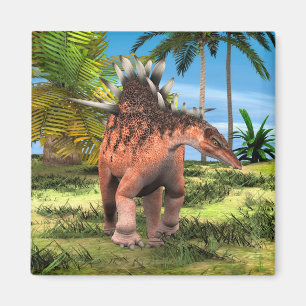 Kentrosaurus Dinosaur Jungle Prehistoric Art Magnet