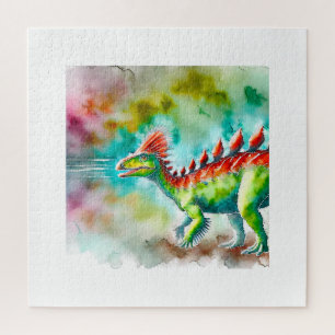 Kentrosaurus in Light 300824AREF116 - Watercolor Jigsaw Puzzle