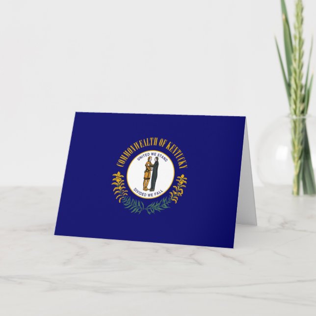 Kentuckian Flag, Flag of Kentucky Card (Front)