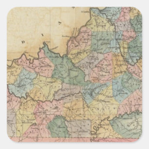 Kentucky 11 square sticker