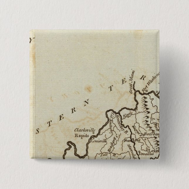 Kentucky 2 Inch Square Button (Front)