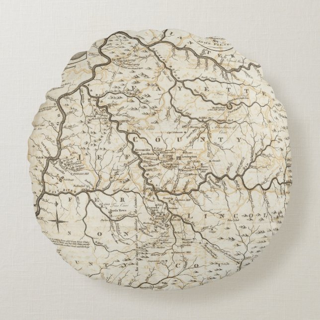 Kentucky 2 round pillow (Front)