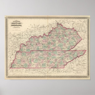 Kentucky and Tennessee Poster
