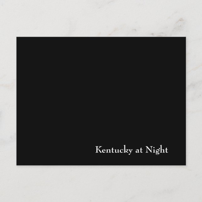 Kentucky at Night Postcard (Front)